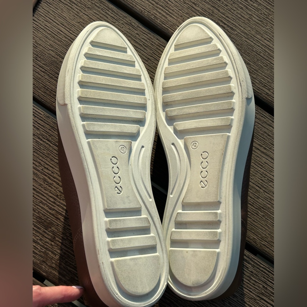 Ecco Women's Gillian Deep Taupe/Bronze Pebbled Leather Slip-On Flats    Size 11 - Picture 12 of 12
